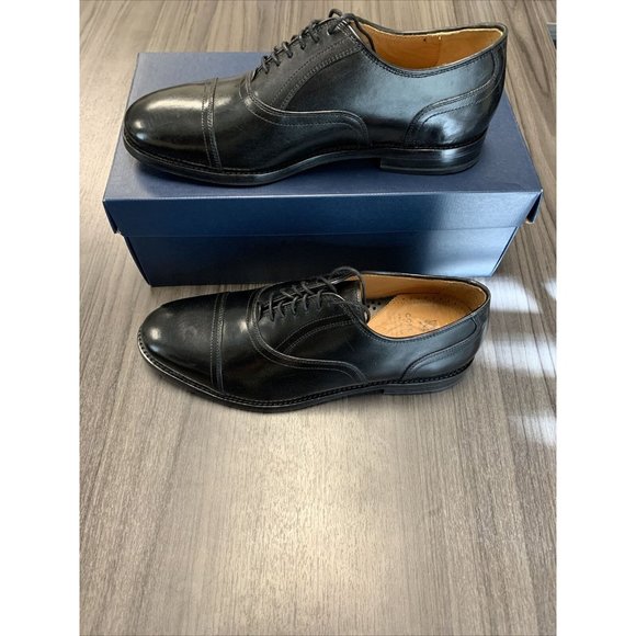 Cole Haan Grand 360 Men Black Leather Cap Toe Oxford Lace Up Dress Shoe Kneeland main image 6